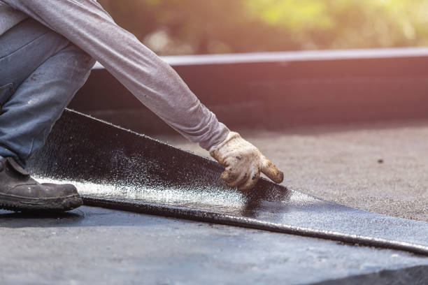 Roofing aanbrengen op een plat dak